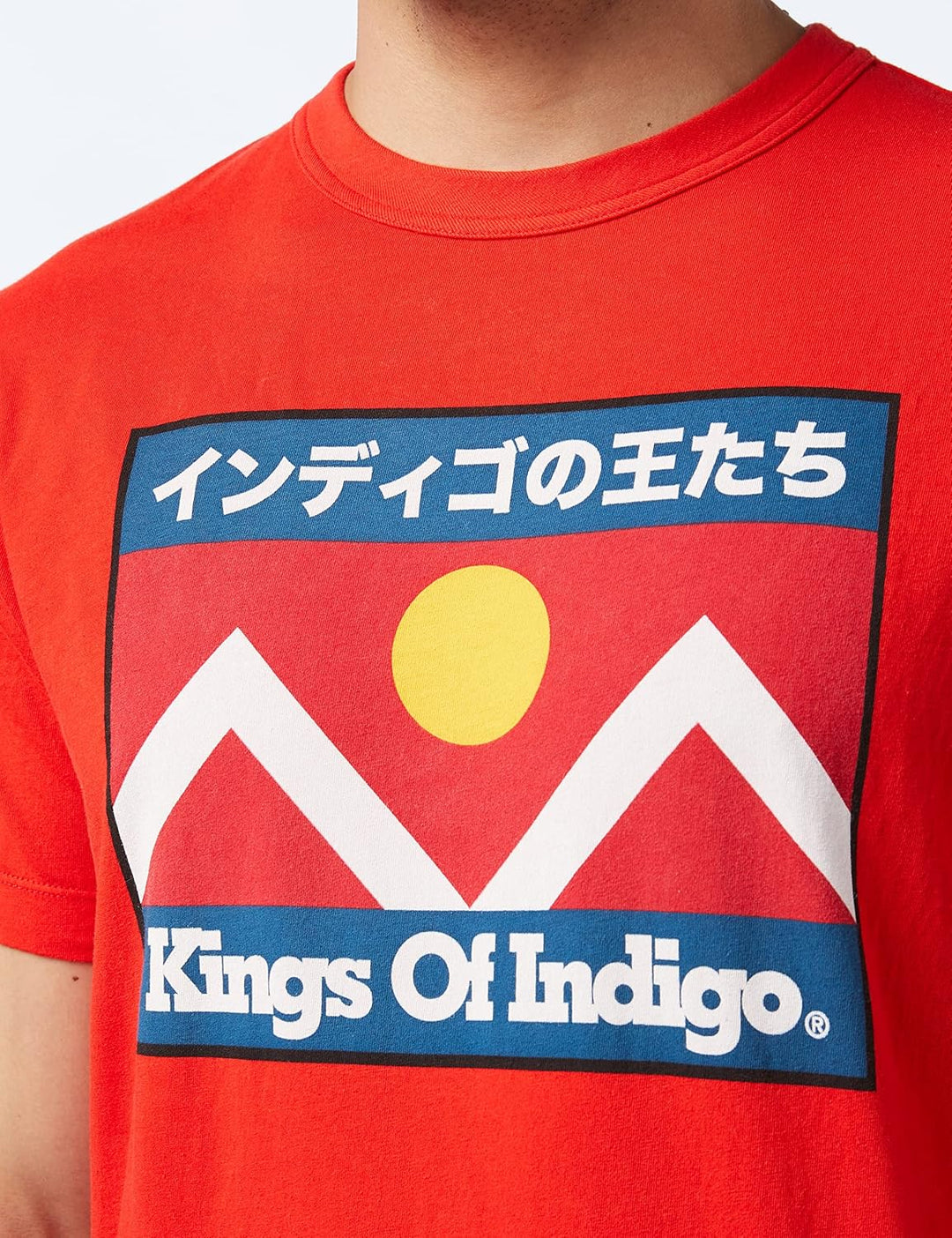 Kings of Indigo Herren Darius T-Shirt M Rot (Red Mountain Flag 7911), M Rot (Red Mountain Flag 7911)