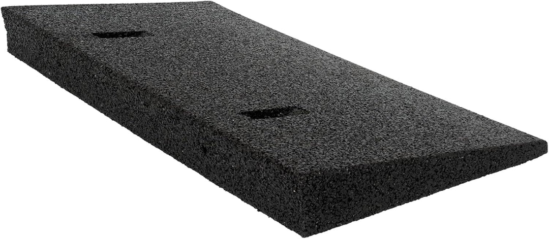 HASKYY Bordsteinrampe Gummi schwarz I Breite: 50 cm I Höhe: 45 mm I Rampe Gummikeil Rollstuhlrampe A