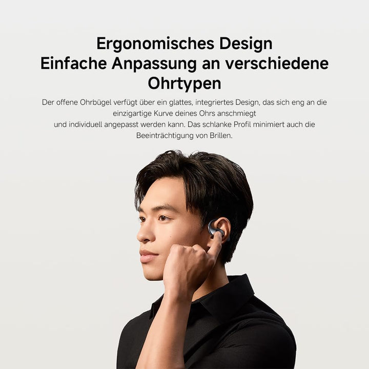 Xiaomi OpenWear Stereo - Leichter Bluetooth Open Ear Kopfhörer für den ganzen Tag mit 7.5 + 38.5 Stu