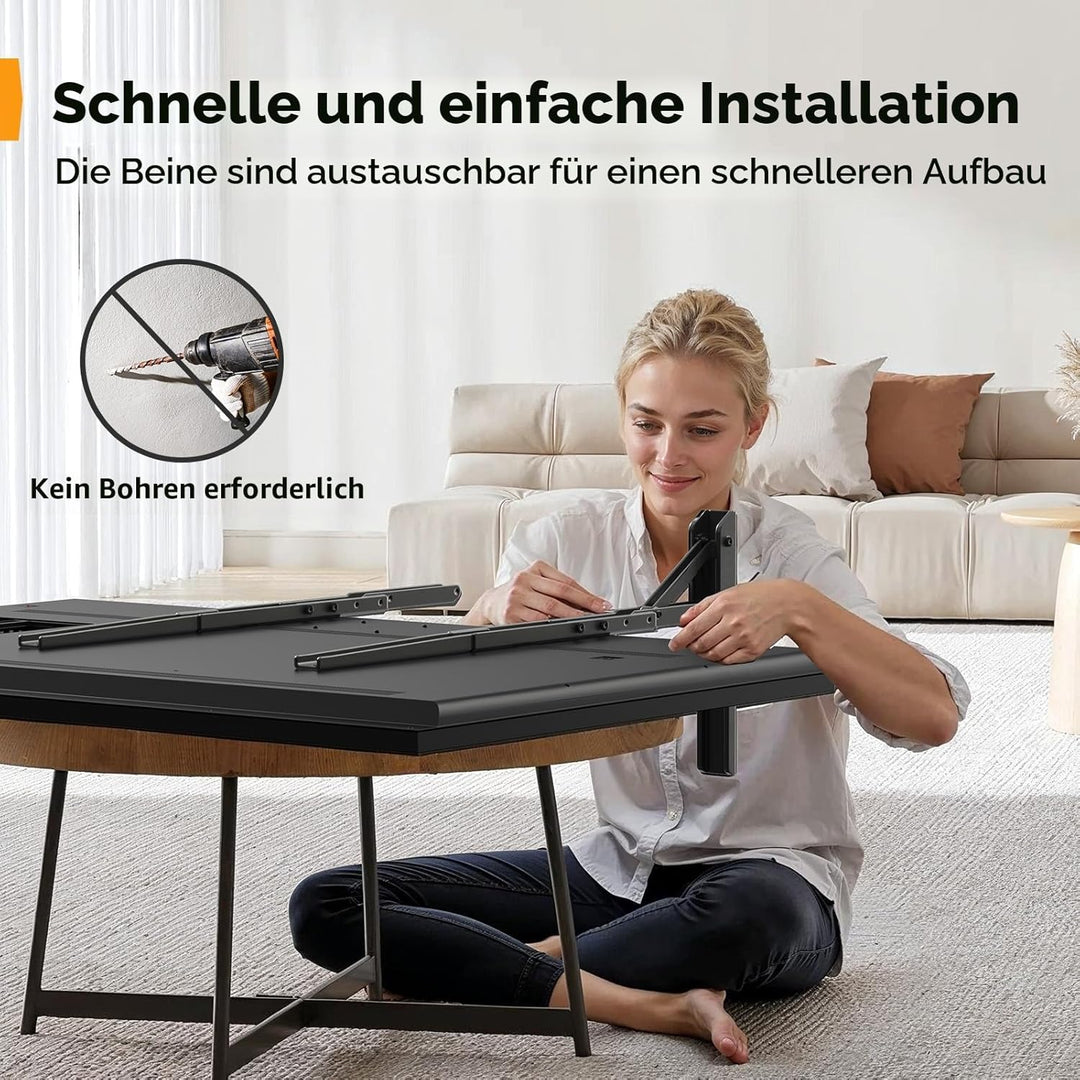 Perlegear Universal TV Standfüsse Füsse für 22-70 Zoll Fernseher, Tisch TV Ständer Standfuss mit 3 H