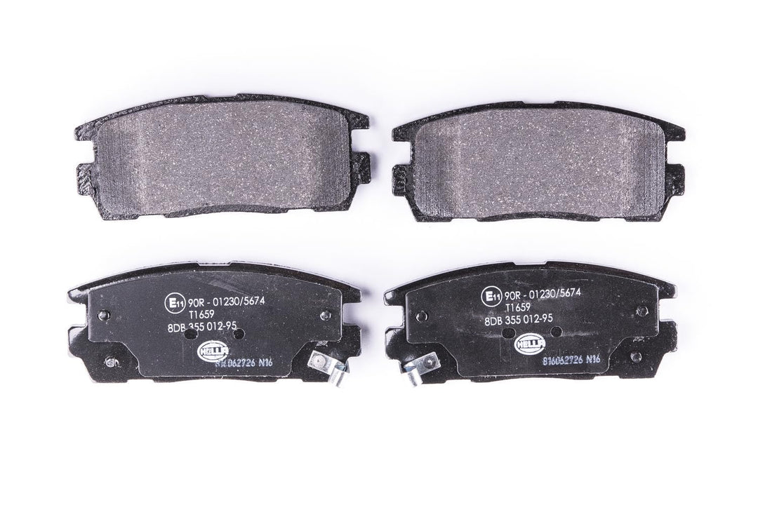 HELLA PAGID 8DB 355 012-951 Bremsbelagsatz - T1659 - Dicke/Stärke: 15.4mm - Bremssystem: Mando - mit
