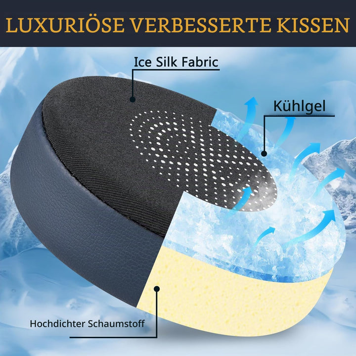 SOULWIT Kühlgel Ersatzpolster Ersatz Ohrpolster für Jabra Evolve2 65 (Evolve 2 65MS 65UC MS UC)/Evol