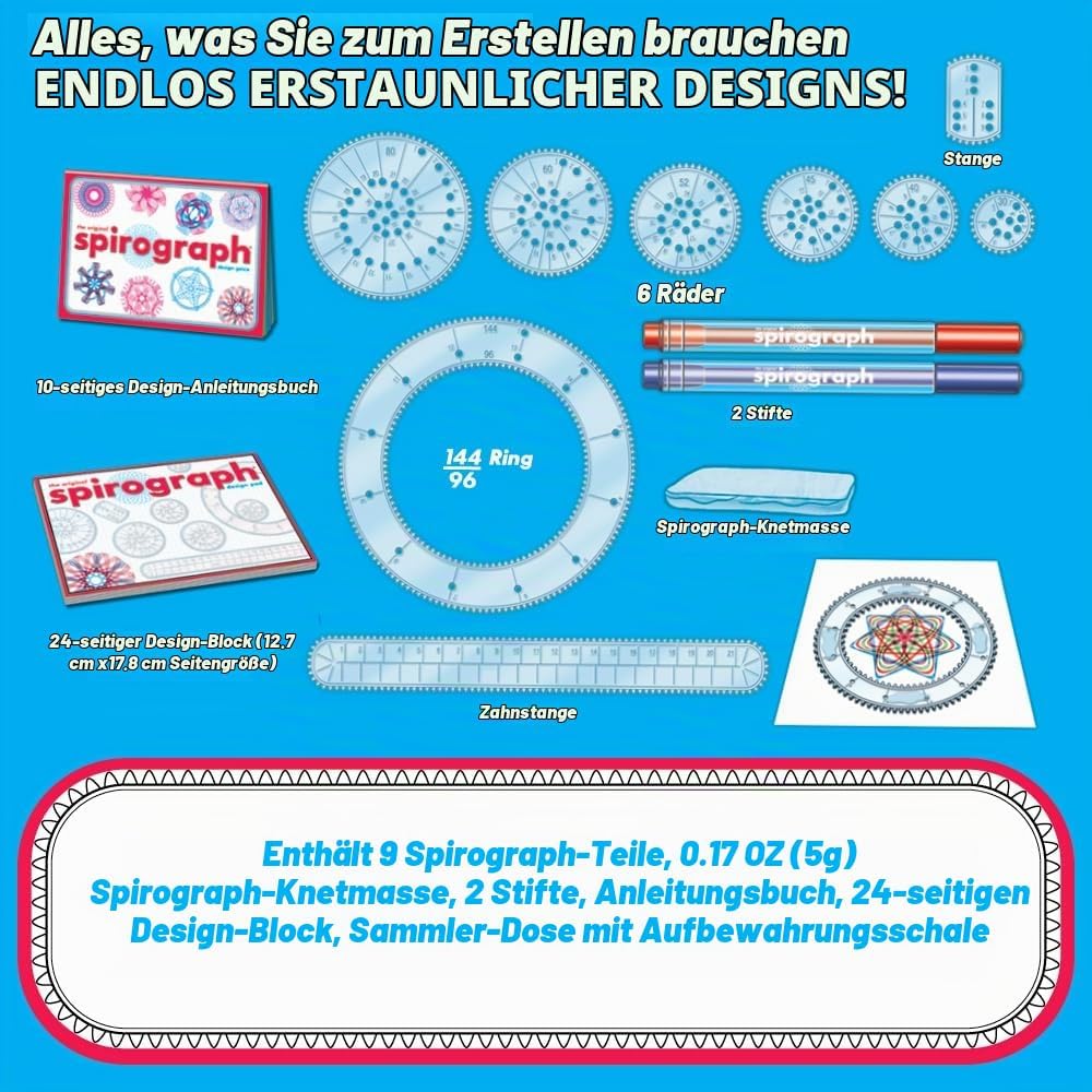 Kahootz Spirograph Design-Dose Set Modern, Modern