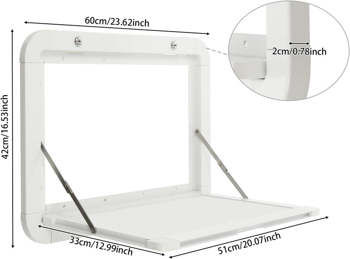 Weiss RV klappbaren Picknick-Tisch, Aluminium-Legierung Klappbare Wand Tisch Abschliessbare Wand Tis