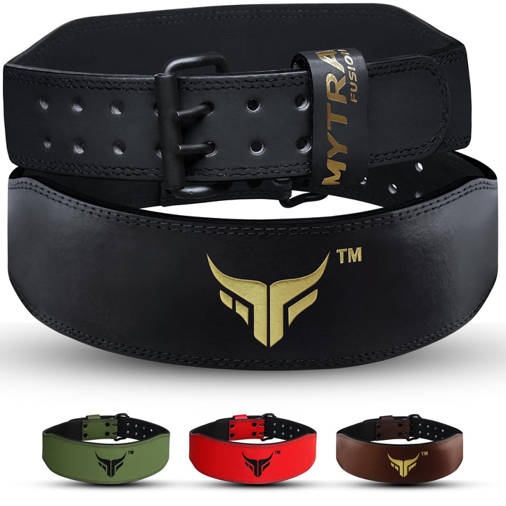 Mytra Fusion Gym Belt 4 Zoll Gewichthebergürtel Ideal für Workout, Powerlifting, Rückenstütze Frauen