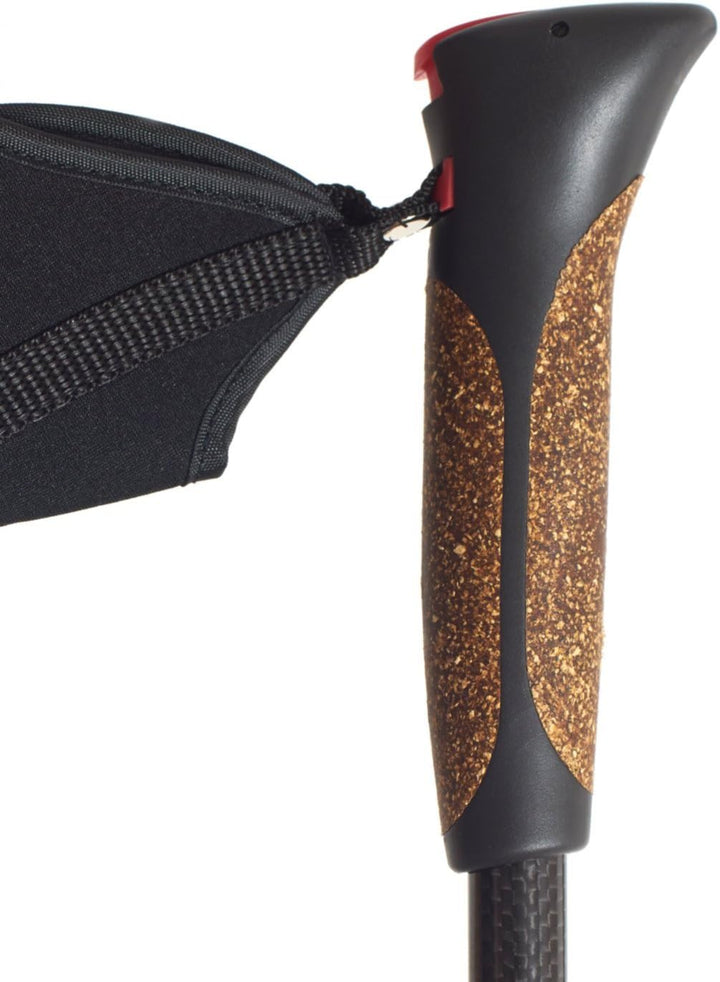 Steinwood Premium 100% Carbon Nordic Walking Stöcke verstellbar mit Teleskop und Klemmverschluss mit