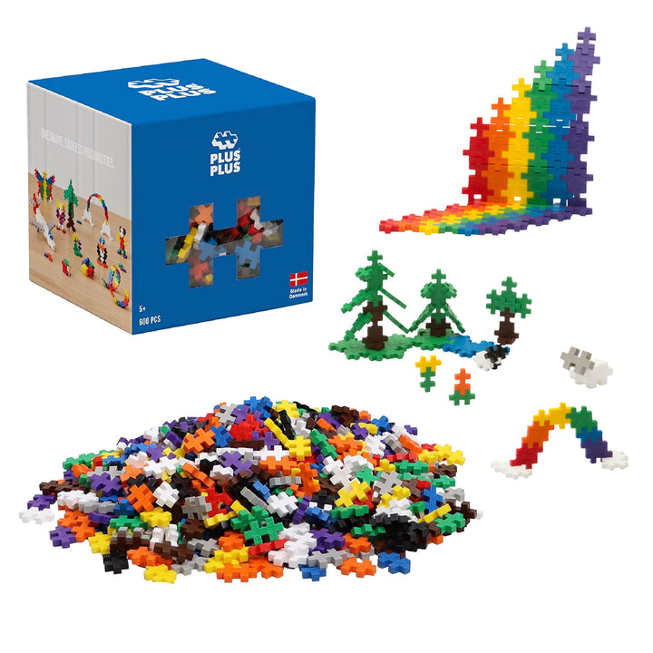 Plus-Plus 3310 Geniales Konstruktionsspielzeug, Open Play Basic, Bausteine-Set, 600 Teile Single, Si