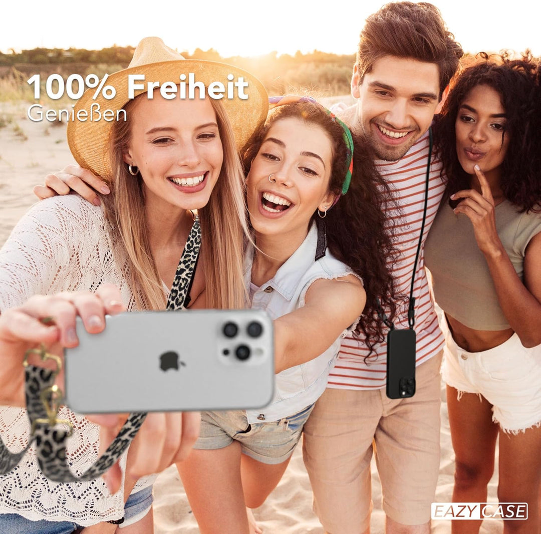 EAZY CASE Handykette - Verstellbares Taschenband kompatibel mit iPhone 16 Pro Max, Schulterriemen, H