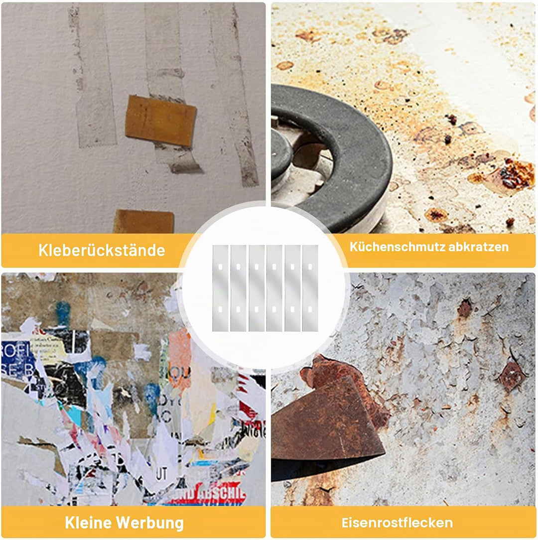 60 Stück Ersatzklinge Für Schaber 100mm, Klingen Für Farbschaber, Teppichschabe, Tapetenschaber, Tap
