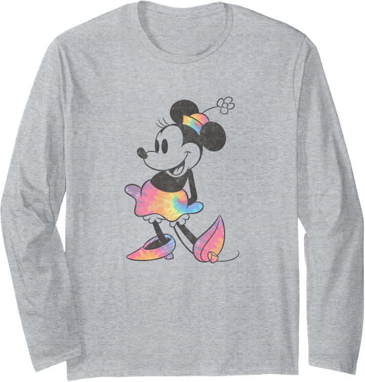 Disney Mickey And Friends Minnie Mouse Tie Dye Langarmshirt