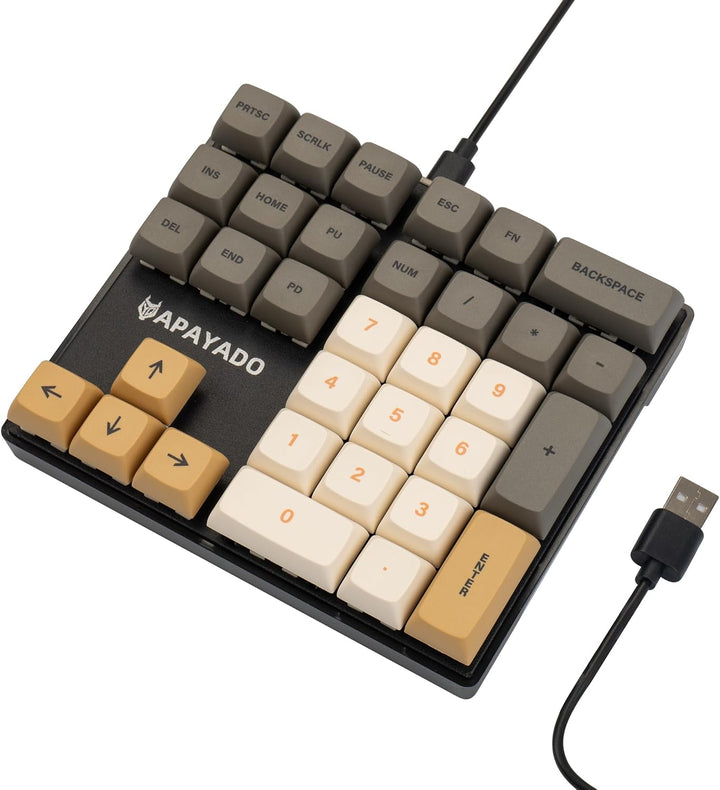 Sikai Mechanisches Numpad - Roter Schalter(Red Switch) - USB A Kabelgebunden - 33 Tasten RGB Keypad