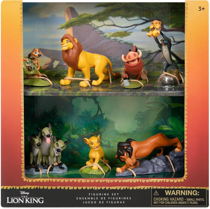 Disney Store Official - Der König der Löwen - Figurenset - 7 Spielzeuge - Mit Simba, Timon, Pumbaa,