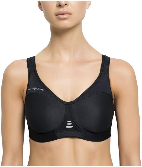 Pure Lime Women's Moulded Trainer Bra 90A 2000 Schwarz, 90A 2000 Schwarz
