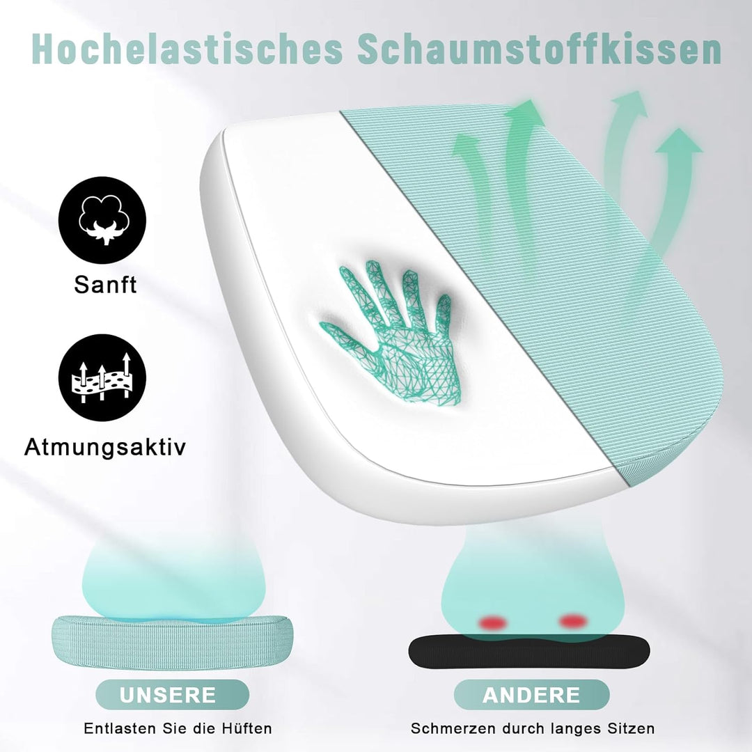 naspaluro Bürostuhl mit Verstellbaren Armlehnen, Ergonomischer Schreibtischstuhl mit Netzbespannung,