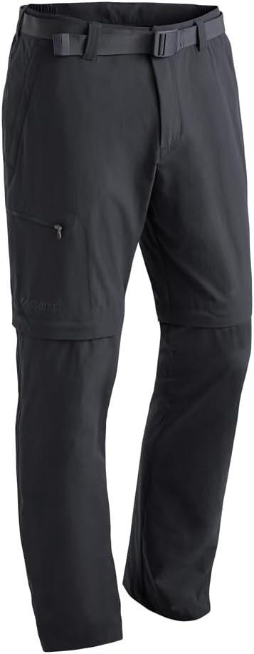 Maier Sports Herren Outdoor Hose T-Zipp Tajo Tajo 23 Schwarz, 23 Schwarz