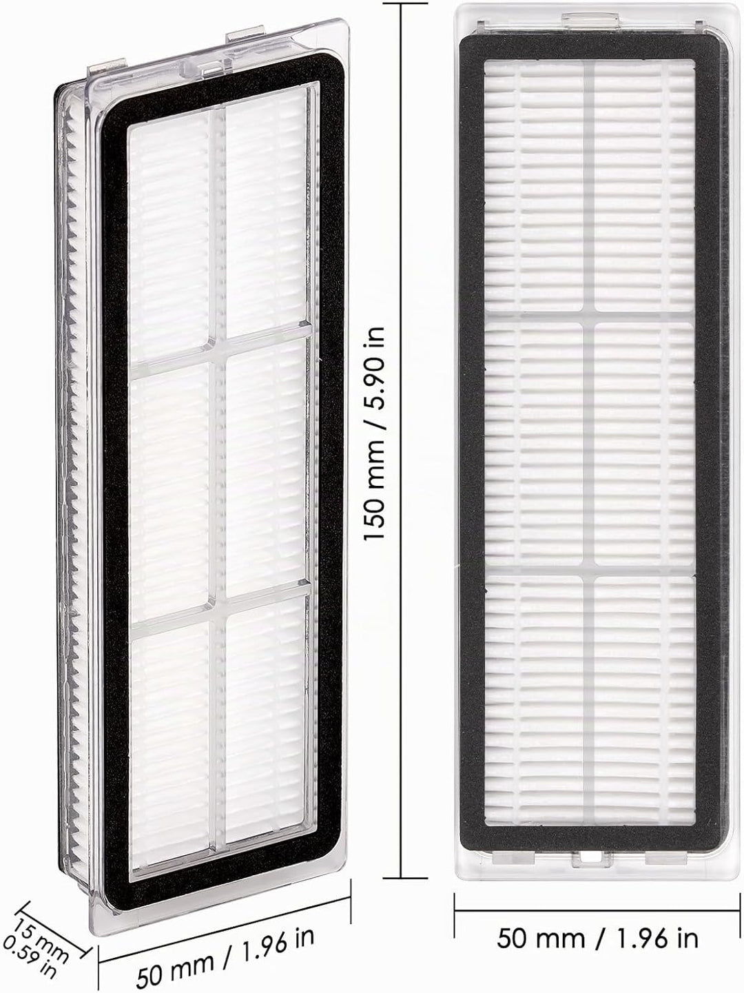 (12 Stück) HEPA Filter für Dreame L10s Ultra, L10s Pro, L10 Ultra, Z10 Pro, S10, S10 PRO, S10 PLUS,