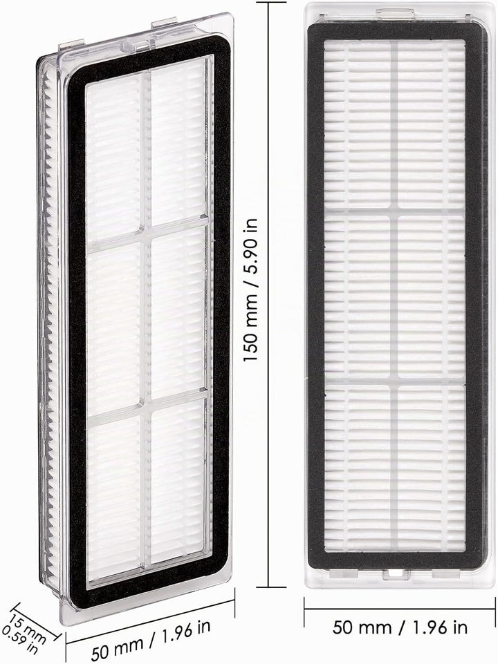 (12 Stück) HEPA Filter für Dreame L10s Ultra, L10s Pro, L10 Ultra, Z10 Pro, S10, S10 PRO, S10 PLUS,