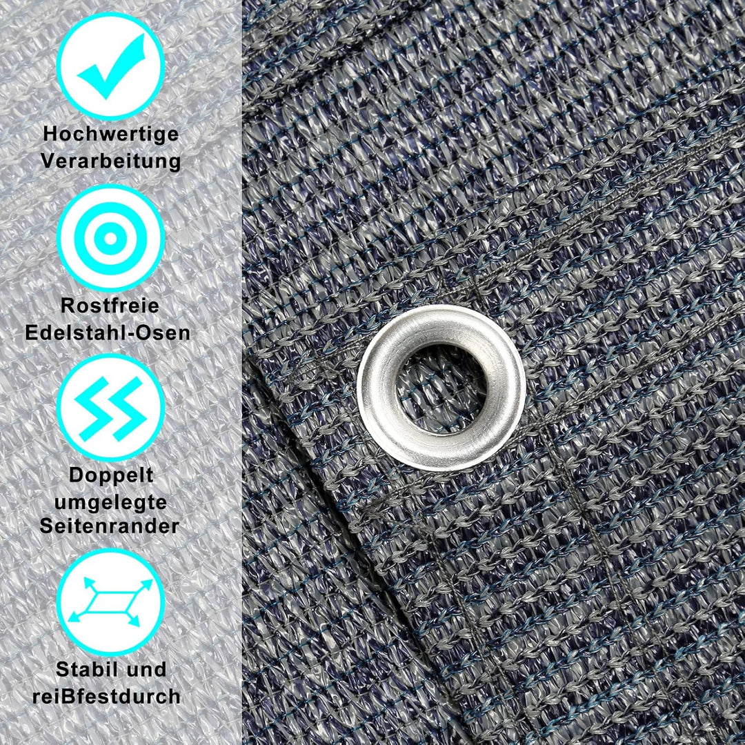 Jopassy Vorzeltteppich Outdoor Camping Teppich Zeltteppich mit 12 Löchern, 13 Heringe und Tragetasch