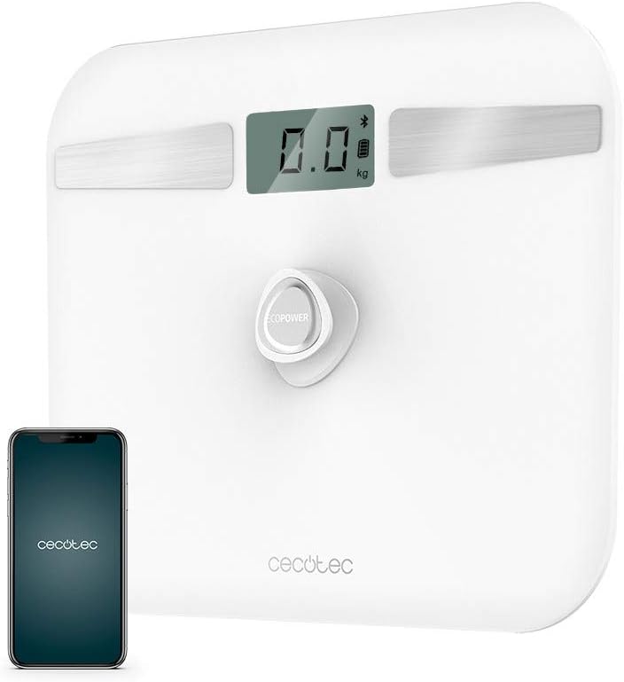 Cecotec Badezimmerwaage Surface Precision EcoPower 10200 Smart Healthy. Mit Knopfdruck, Oberfläche a