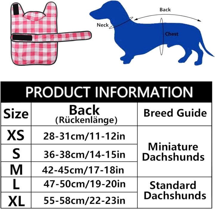 Geyecete Hunde Regenmantel,Einstellbar Wasserdicht Hundejacke für Dackel,Regenmantel mit reflektiere