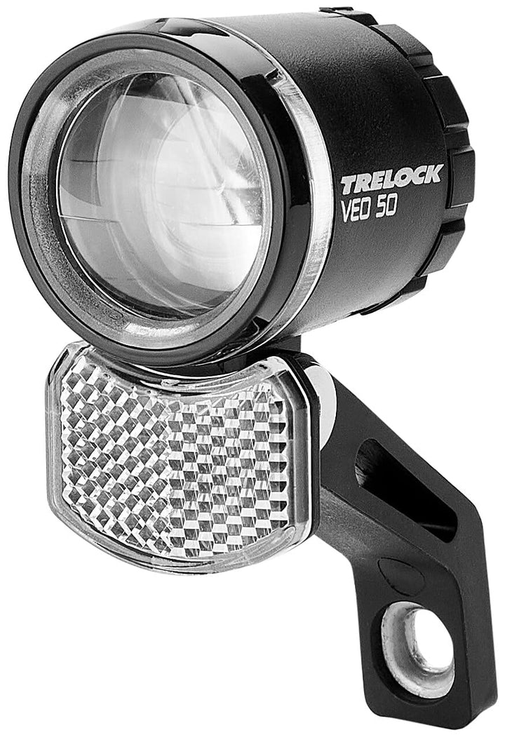 Trelock LED-Scheinwerfer Veo 50 LS 383 / Veo 50, 600/6, ZL 940,sw (1 Stück)