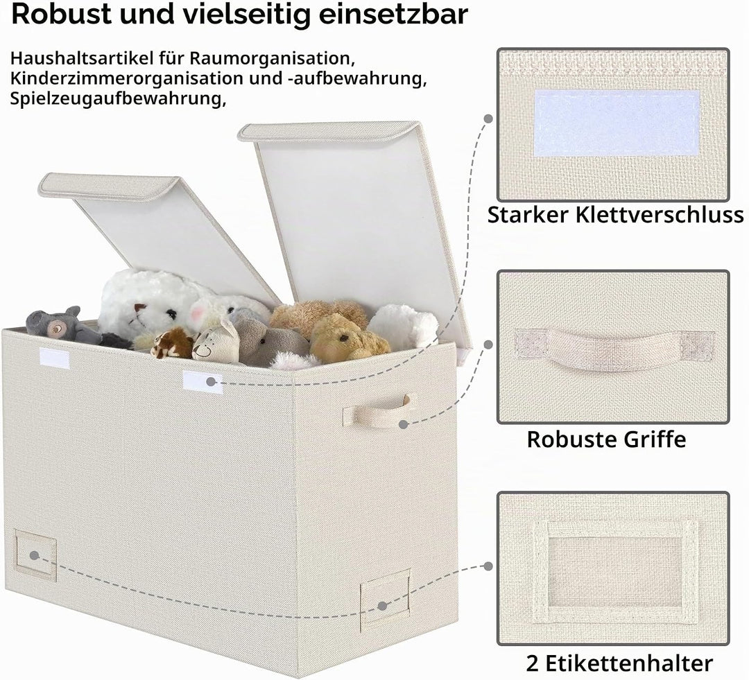 GRANNY SAYS Aufbewahrungsbox Spielzeug, Spielzeugkiste mit Deckel Gross, Faltbar Aufbewahrungsbox Ki