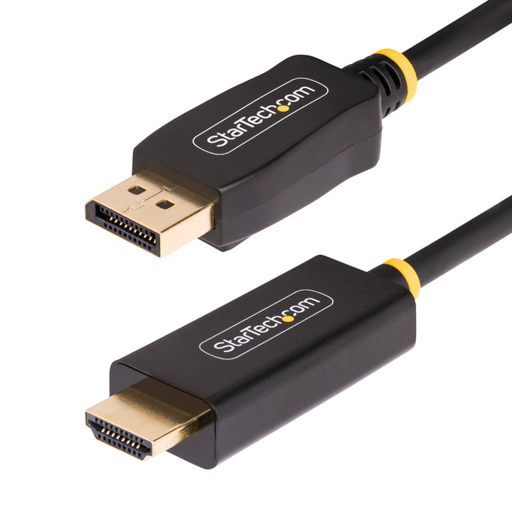 StarTech.com 2 Meter Aktiver DisplayPort auf HDMI Adapterkabel, 4K 60Hz mit HDR, DP zu HDMI 2.0b Kab