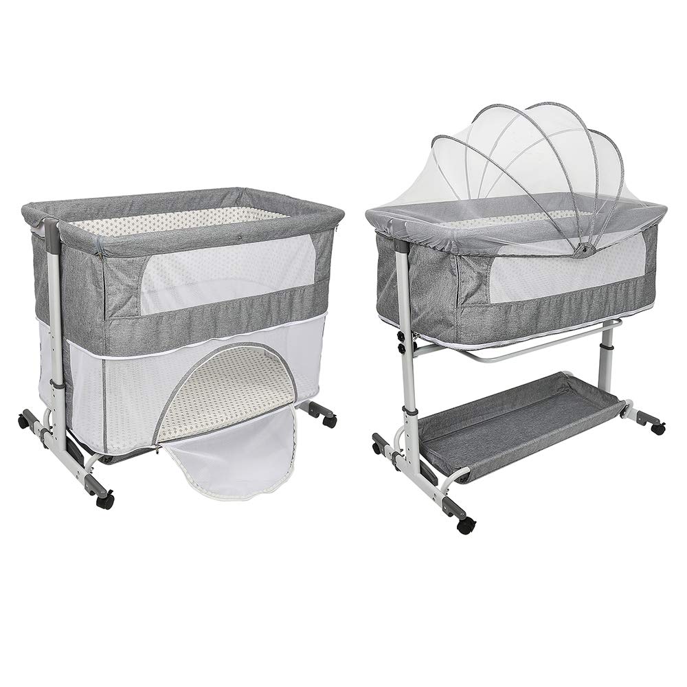 OHMG Kinderbett, Wiege für Neugeborene, Seite Bett, Face to Me, für Cosleeping, Geburt bis 9 kg, kla