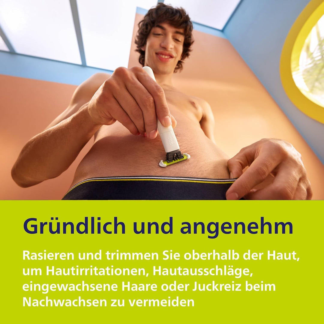 Philips OneBlade Intimate, elektrischer Intimrasierer und Intimtrimmer für Männer und Frauen, mit ex