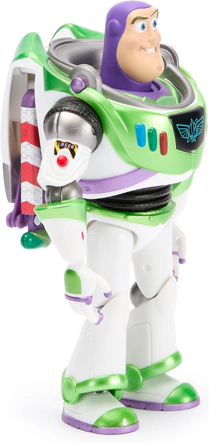 Disney Store Official, Toy Story 5, Buzz Lightyear, Wandelbare Figur, 20 cm | Wandelbare Buzz Lighty