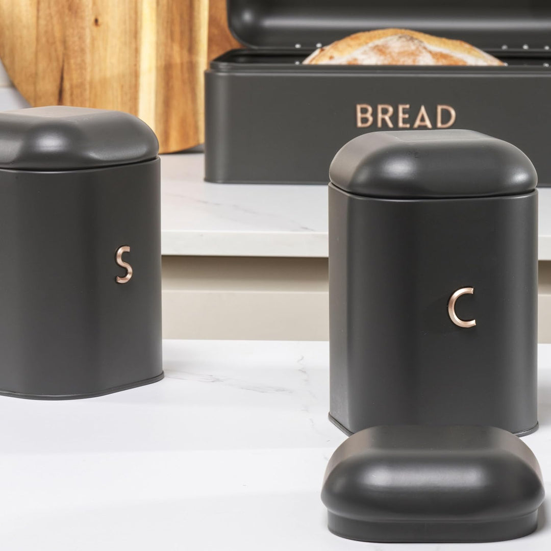 Salter BW13729EU7 Pebble Tee Kaffee Zucker Kanister Set – Aufbewahrungsdosen für Arbeitsplatten, Küc