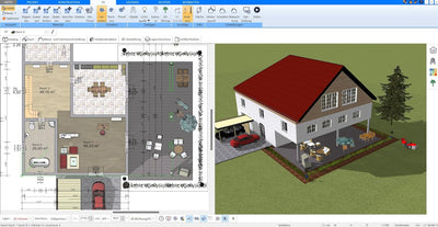 Plan7Architekt Pro 3 - Professionelle 3D CAD Architektur & Hausplaner Software, Grundriss Programm,