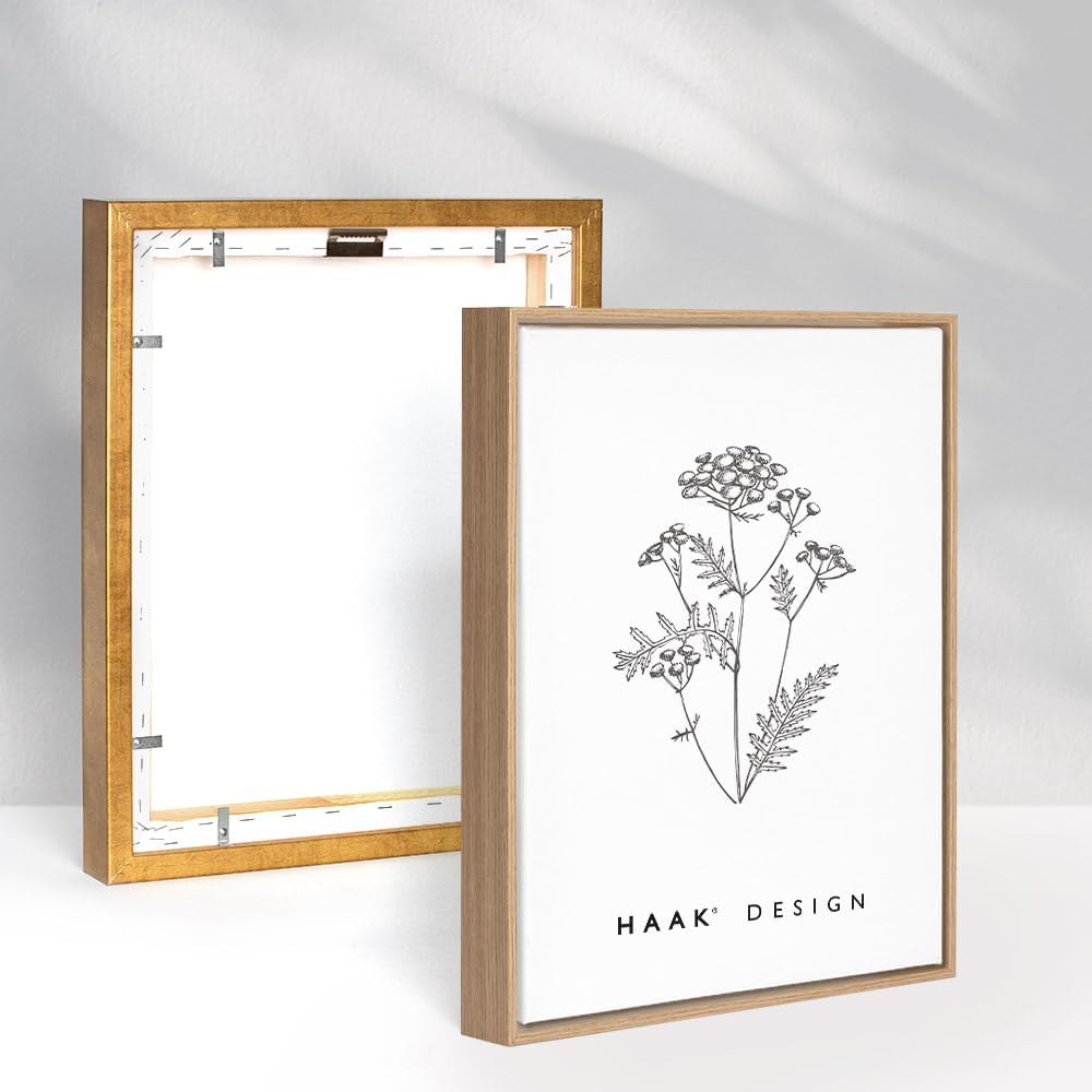 Haak Schattenfugenrahmen Flora in Eiche Natur (Dekor) 29,7x42cm (DIN A3) 29,7x42 cm (DIN A3) Eiche N