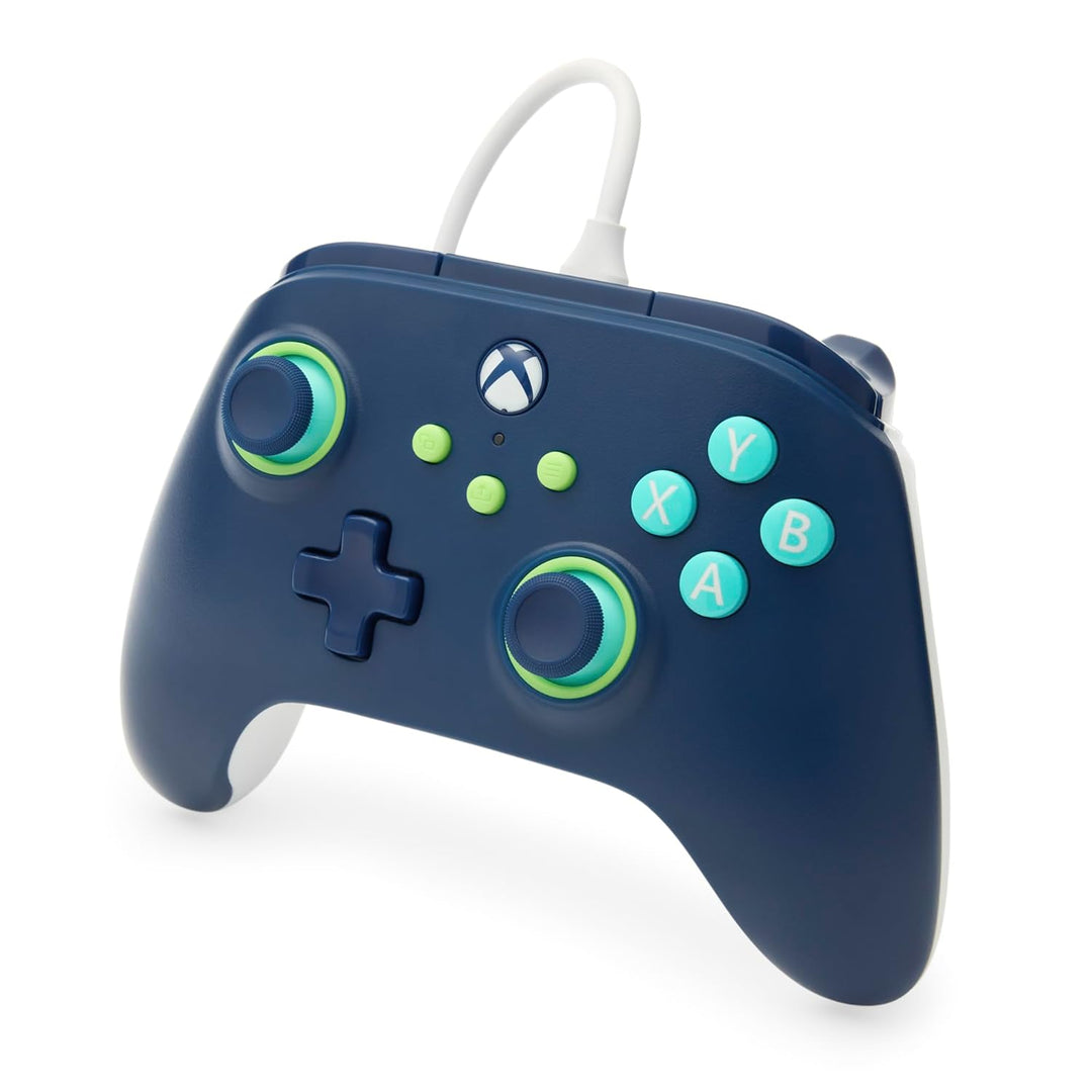 PowerA Kabelgebundener Controller für Xbox Series X|S und Windows 10/11 - Marinerblau, Gamepad, kabe