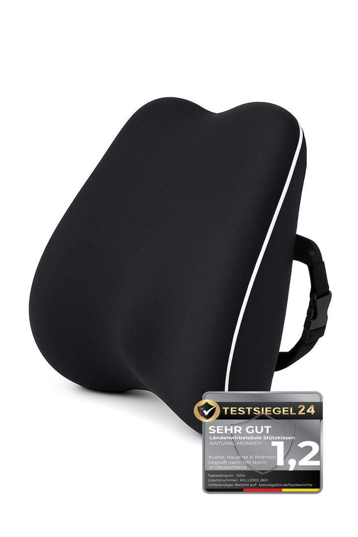 ergonomisches Rückenkissen H2 Memory Foam – bis 150 kg – atmungsaktiv & hautfreundlich – für Bürostu