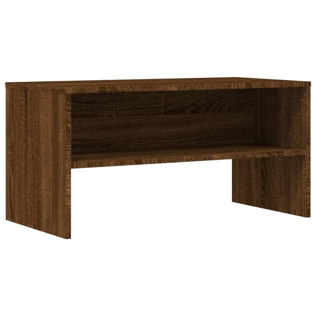 vidaXL TV-Schrank Braun Eiche-Optik 80x40x40 cm Holzwerkstoff Braune Eiche, Braune Eiche