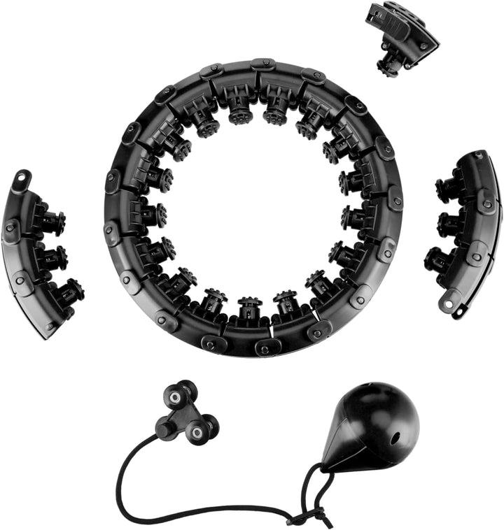Queenfit Smart Hula Hoop Reifen Erwachsene, Hula Hoop mit Gewicht, Hulahuppreif zum Abnehmen, Smart