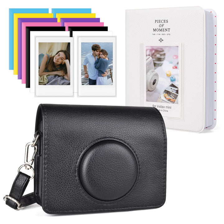 HIYQIN Fuji Mini Evo Kamera Tasche mit Fotoalbum/Zubehör - Schützende Ledertasche Kompatibel mit Fuj
