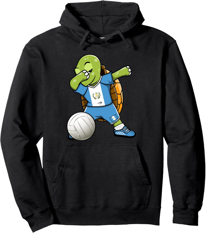 Dabbing Schildkröte Guatemala Volleyball Mannschaft Sport Pullover Hoodie
