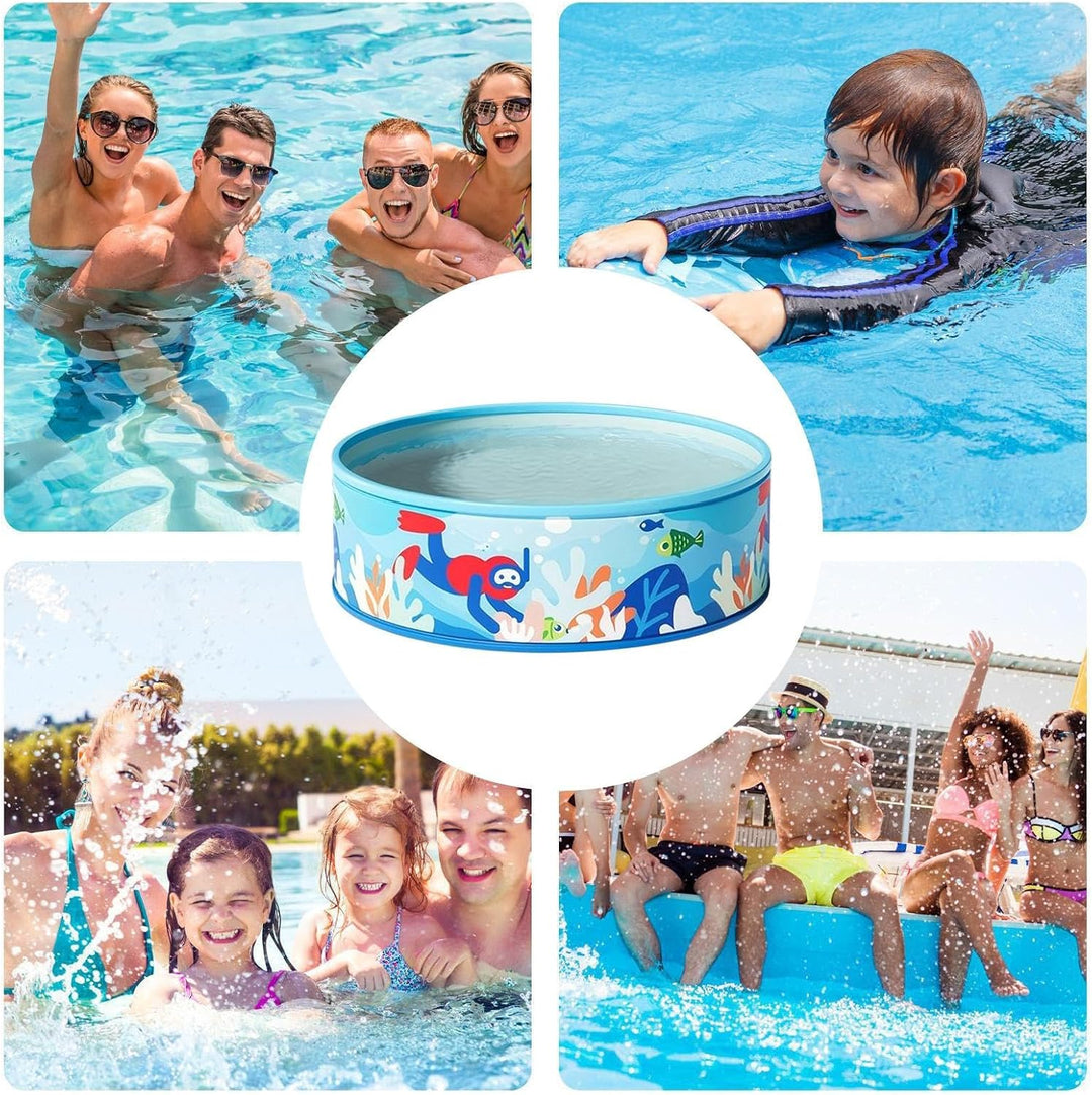 Wasserbecken | Mädchen Badebecken - PVC Rundpool Dicke Wände Tragbar Für Erwachsene & Kinder Garten