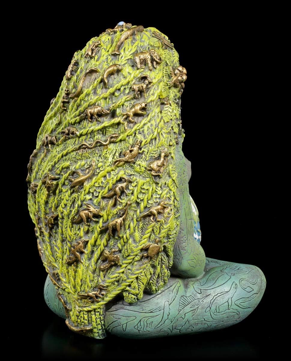 Oberon Zell Tausendjährige Gaia Figur - Mutter Erde | Dekofigur, handbemalt by