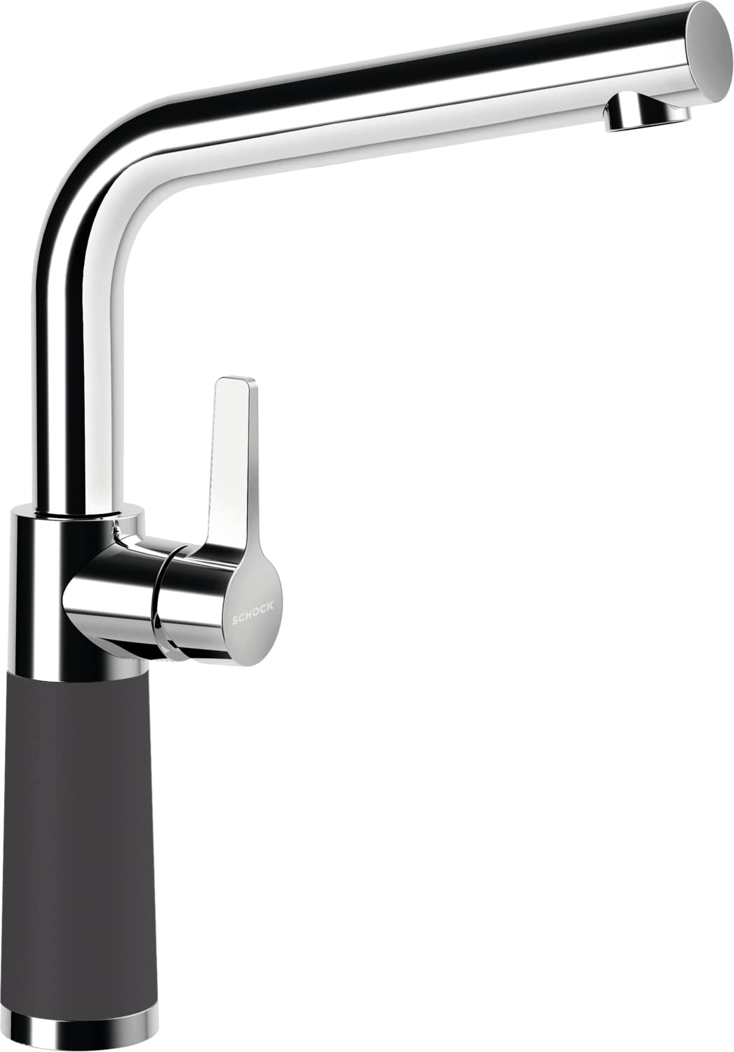 SCHOCK Küchenarmatur SC-540 Dusk – graue hochdruck Armatur CRISTADUR mit Festauslauf und Standard No