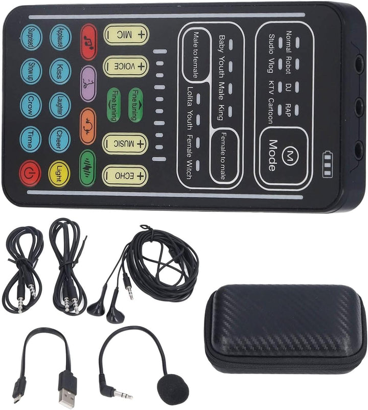 Ejoyousnbg8fo0isk I9 Voice Changer Set, Bluetooth 5.0 Handmikrofon, Tragbarer Gaming Voice Disguiser
