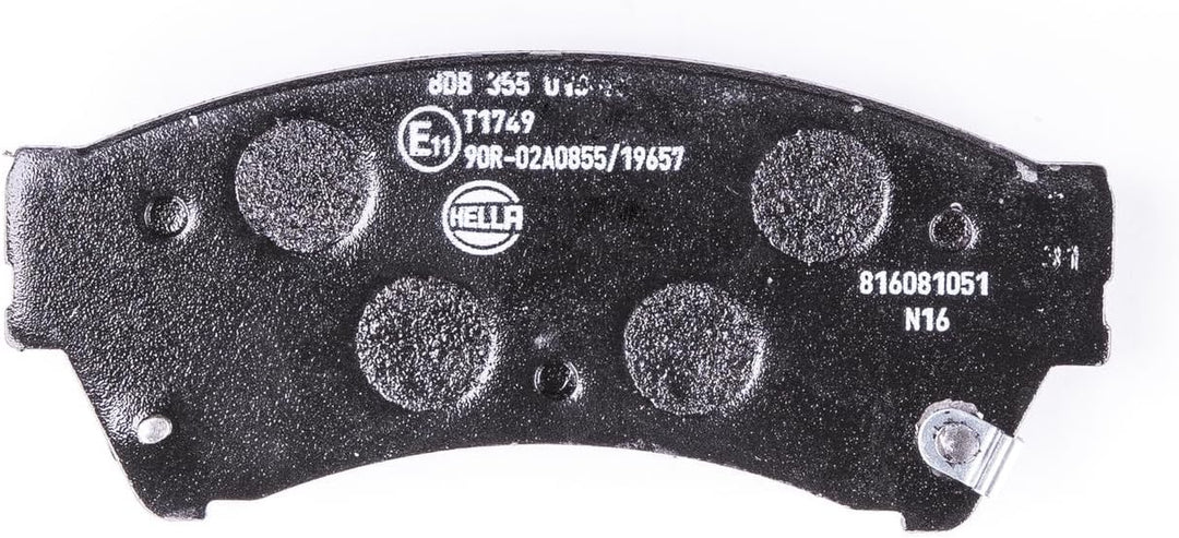 HELLA PAGID 8DB 355 013-761 Bremsbelagsatz - T1749 - Dicke/Stärke: 17.2mm - Bremssystem: Akebono - m