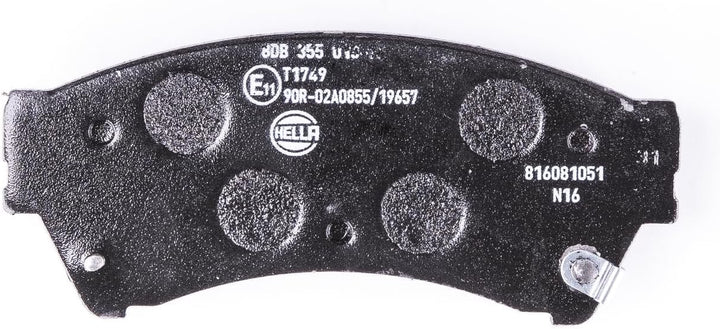 HELLA PAGID 8DB 355 013-761 Bremsbelagsatz - T1749 - Dicke/Stärke: 17.2mm - Bremssystem: Akebono - m