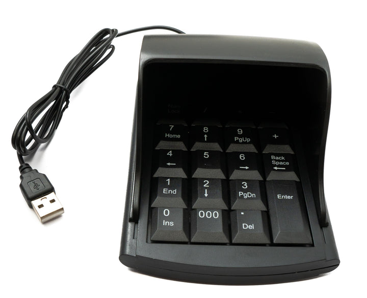 System-S Numpad Ziffernblock Anti Peeping 19 Tasten USB 2.0 Typ A Tastatur mit Sichtschutz