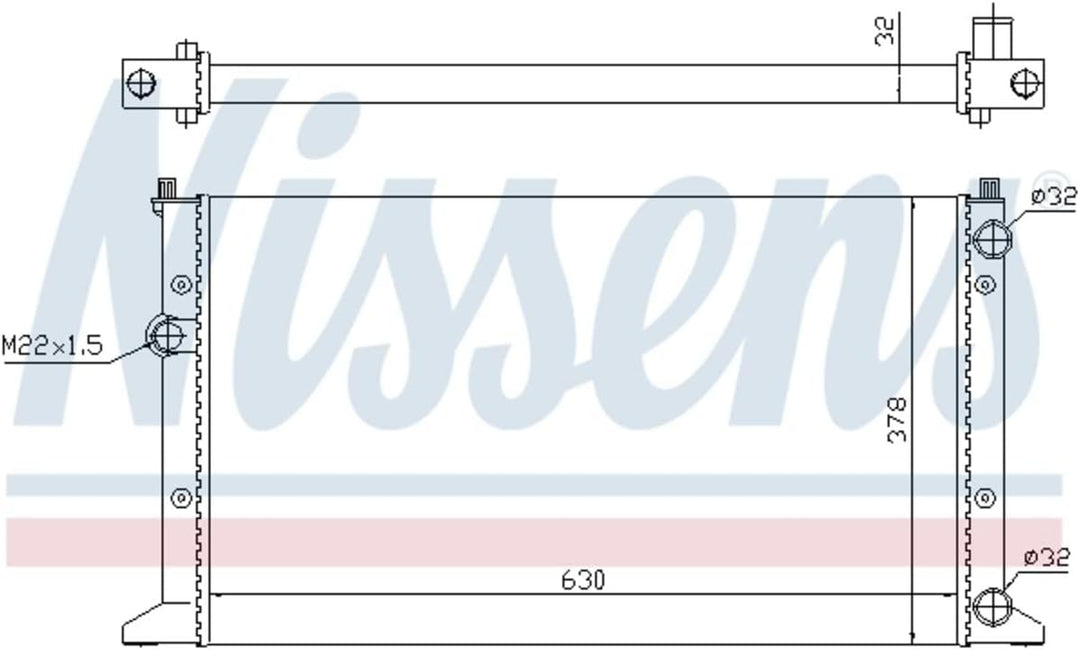 Nissens 65266 Kühler, Motorkühlung