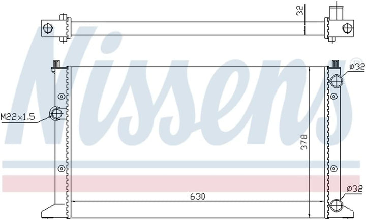 Nissens 65266 Kühler, Motorkühlung
