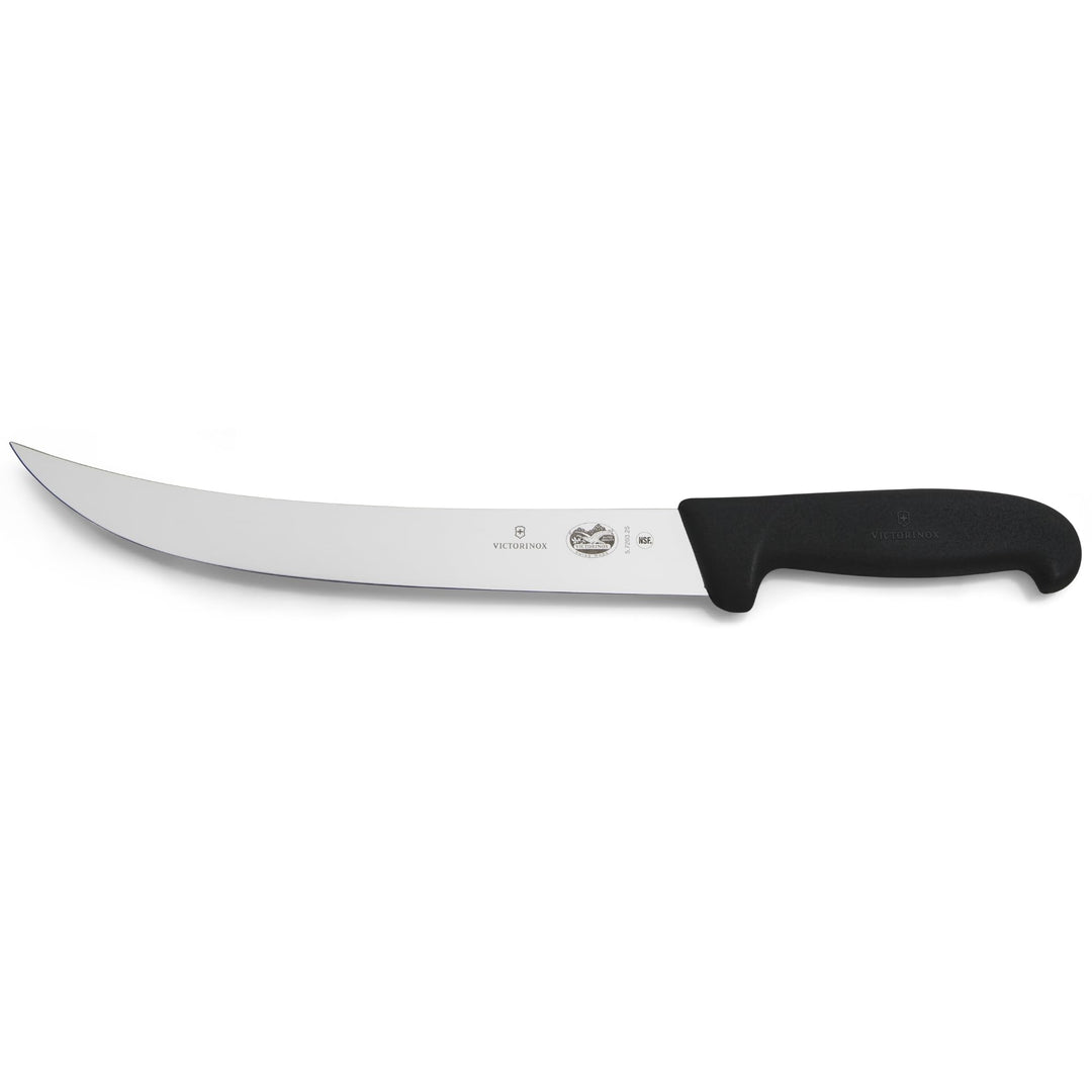 Victorinox Fibrox Schlachtmesser, Langes Zerlegemesser zum Zerteilen grosser Fleischstücke, 25 cm, G