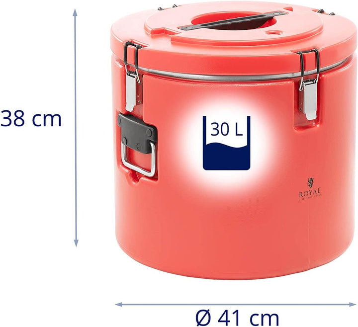 Royal Catering RC_TT_4 Isolierbehälter 30 L Warmhaltebehälter Isolierbehälter für Essen Wärmebehälte